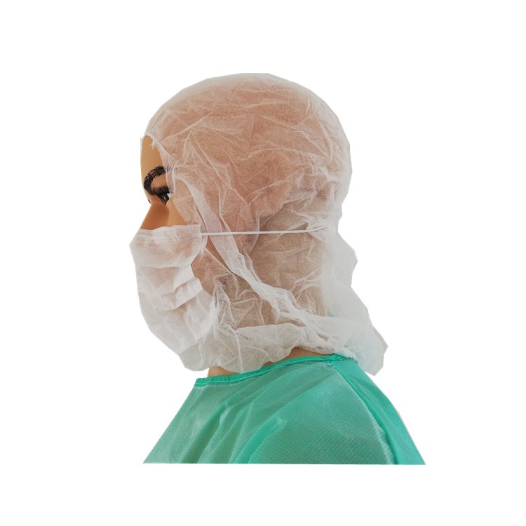 フェイスマスク付きの使い捨て不織布宇宙飛行士キャップ